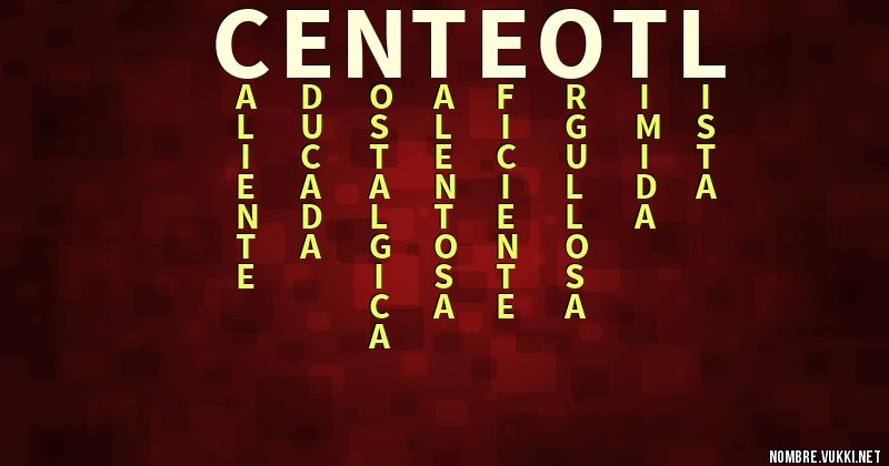 Acróstico centeotl