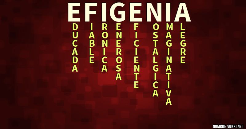 Acróstico efigenia
