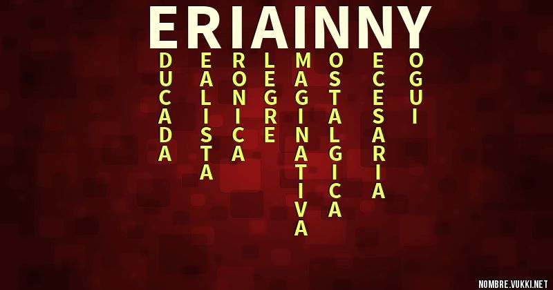 Acróstico eriainny