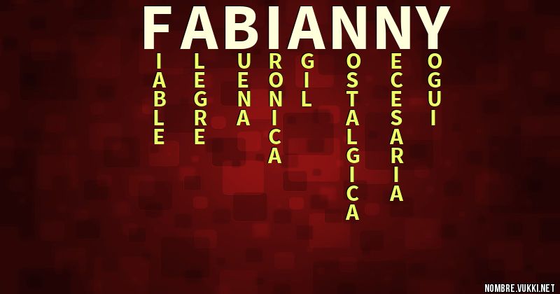 Acróstico fabianny