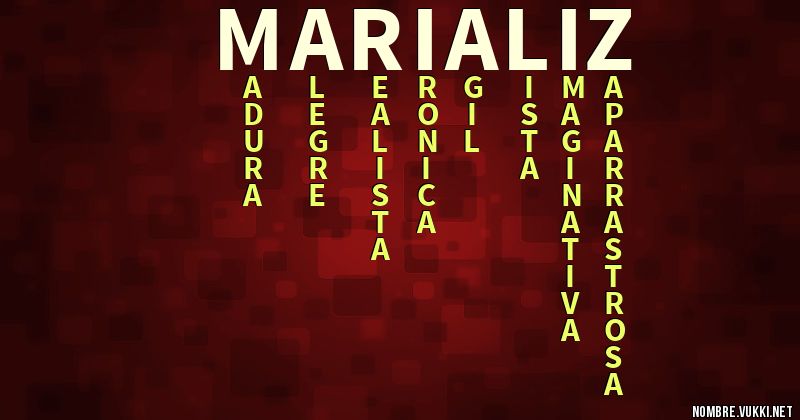 Acróstico maria liz