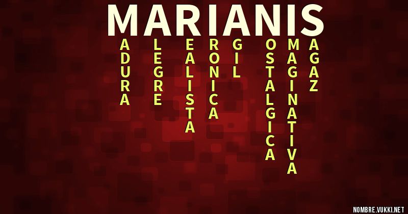 Acróstico marianis