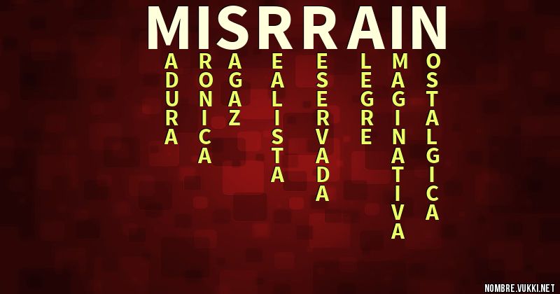 Acróstico misrrain