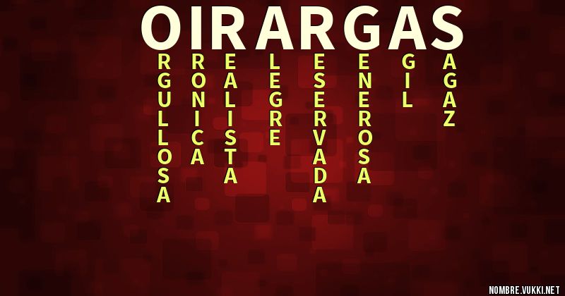 Acróstico oirargas