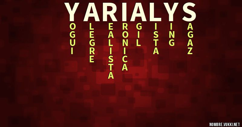 Acróstico yarialys