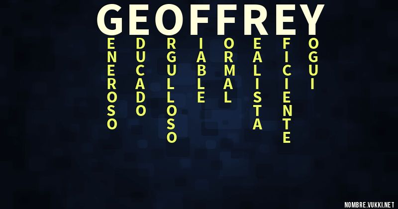 Acróstico geoffrey