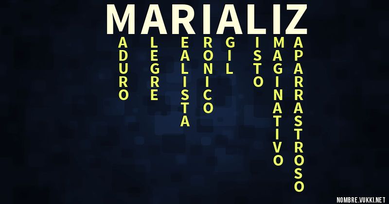 Acróstico maría liz