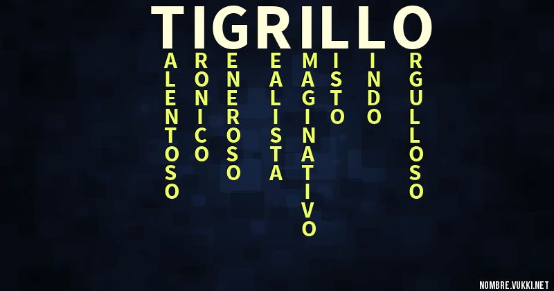 Acróstico tigrillo
