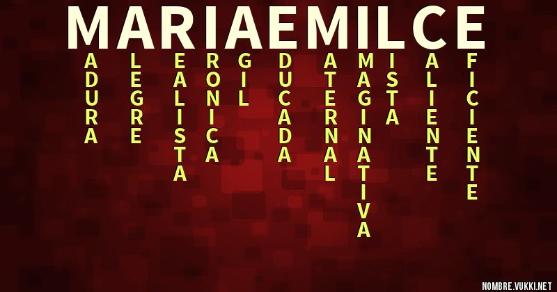 Acróstico maria emilce