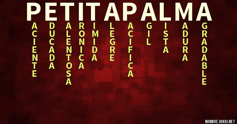 Acróstico petita palma