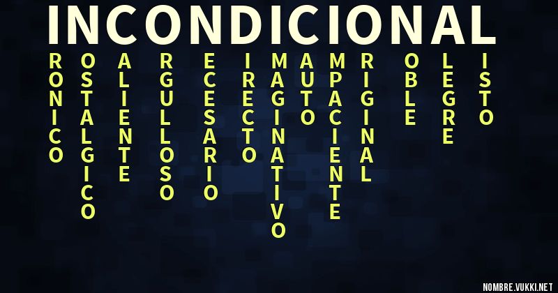 Acróstico incondicional