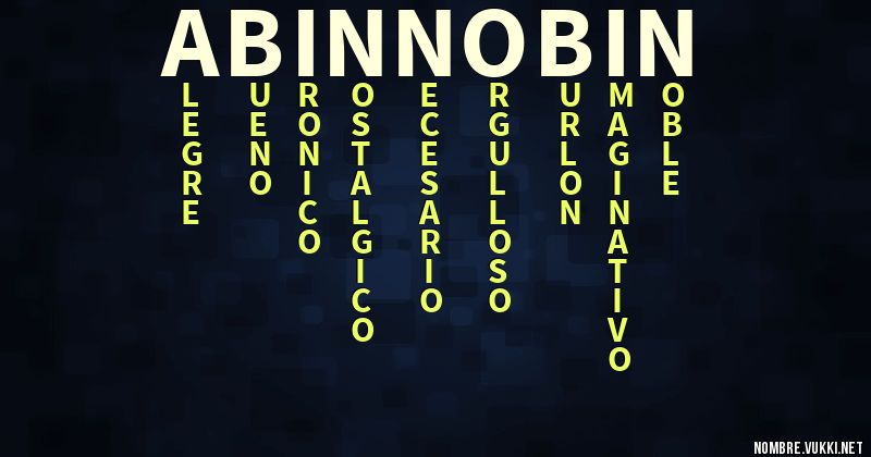 Acróstico abin nobin
