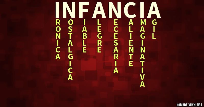 Acróstico infancia