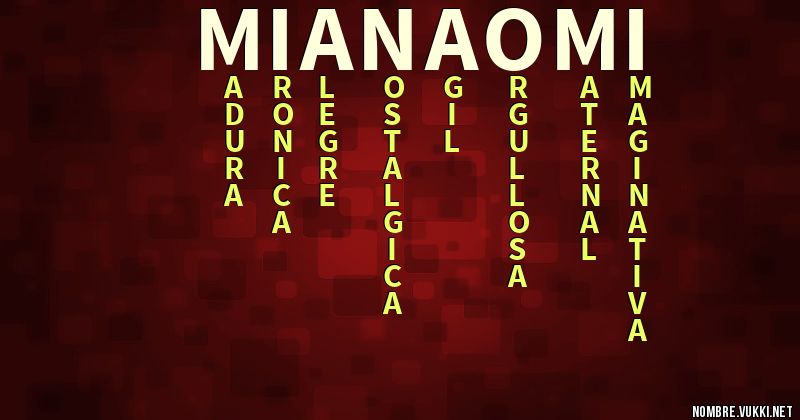 Acróstico mia naomi