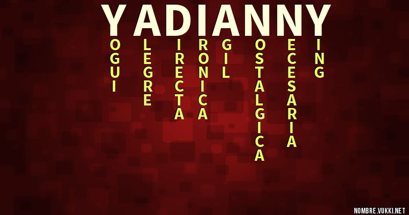 Acróstico yadianny