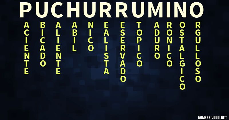 Acróstico puchurrumino