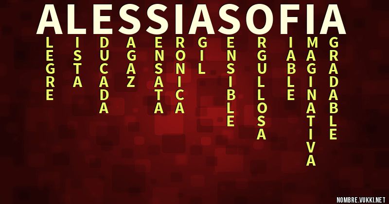 Acróstico alessia sofía