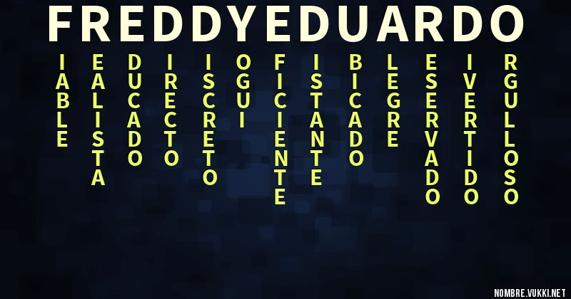 Acróstico freddy eduardo