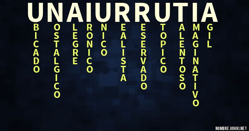 Acróstico unaiurrutia