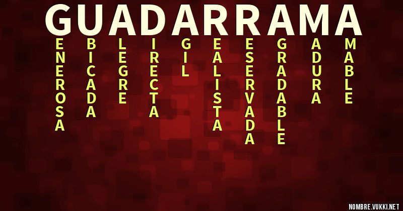 Acróstico guadarrama