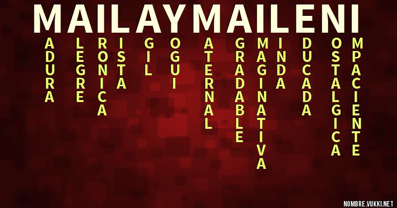 Acróstico maila y maileni