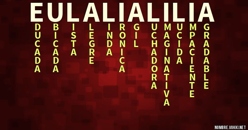 Acróstico eulalia lilia