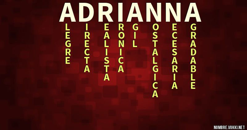 Acróstico adrianna