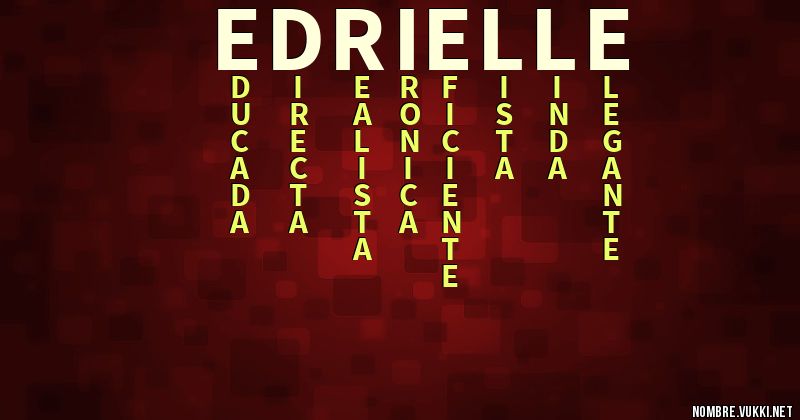 Acróstico edrielle