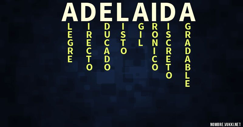 Acróstico adelaida