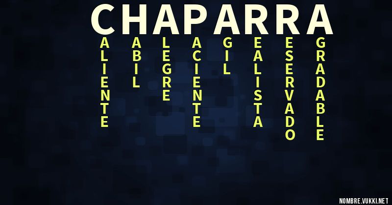 Acróstico chaparra