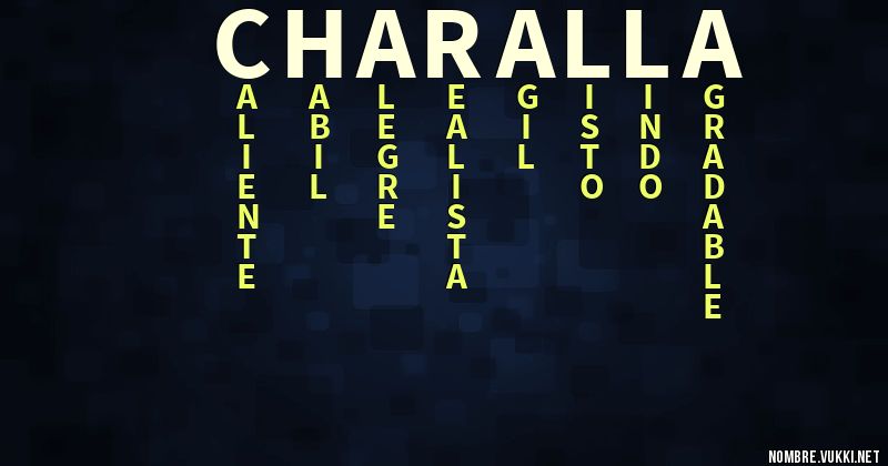 Acróstico charalla