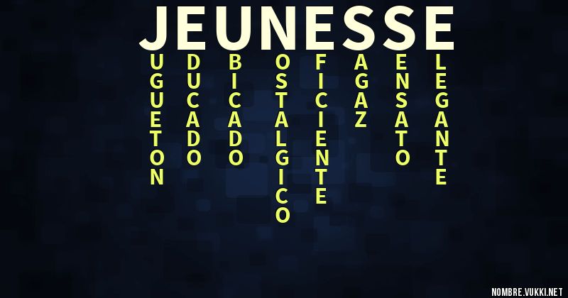 Acróstico jeunesse