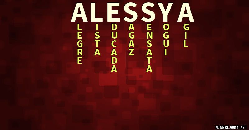 Acróstico alessya