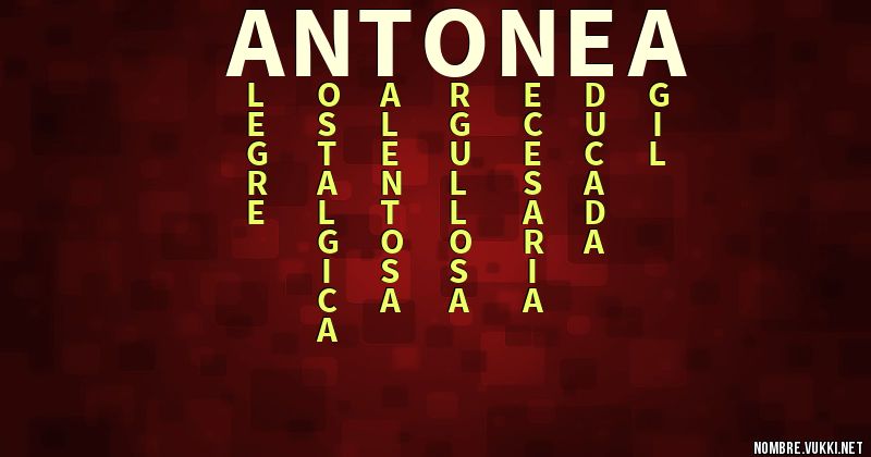 Acróstico antonea
