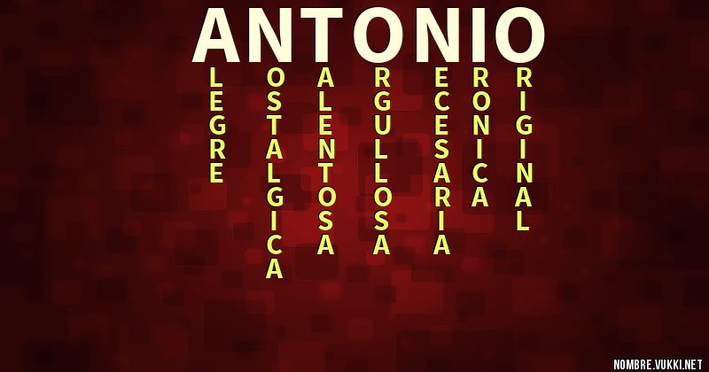 Acróstico antonio}