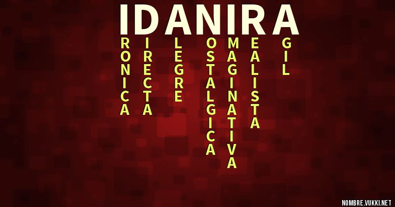 Acróstico idanira