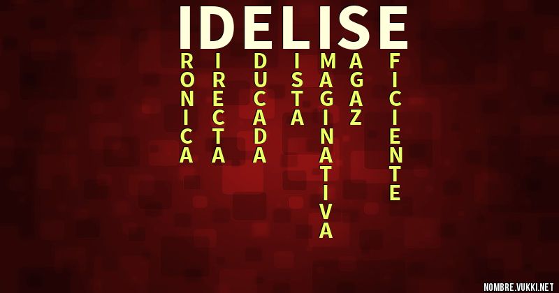 Acróstico idelise