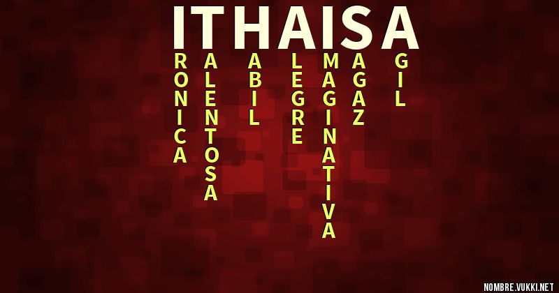 Acróstico ithaisa