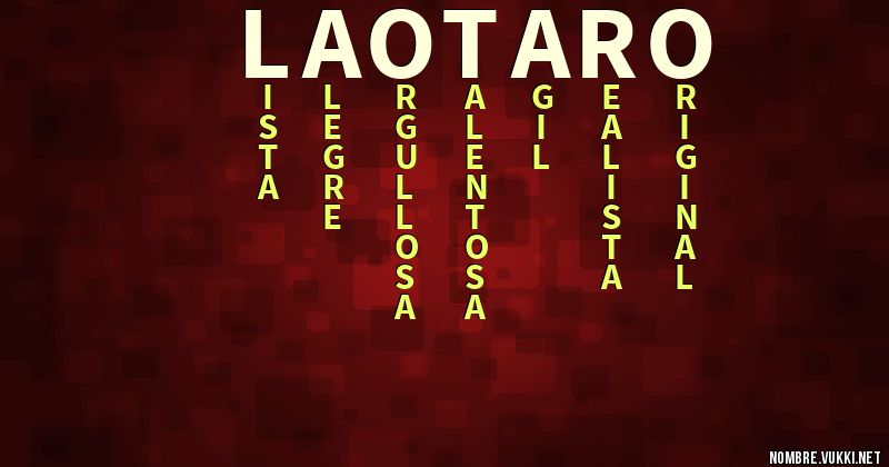 Acróstico laotaro