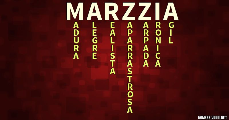 Acróstico marzzia