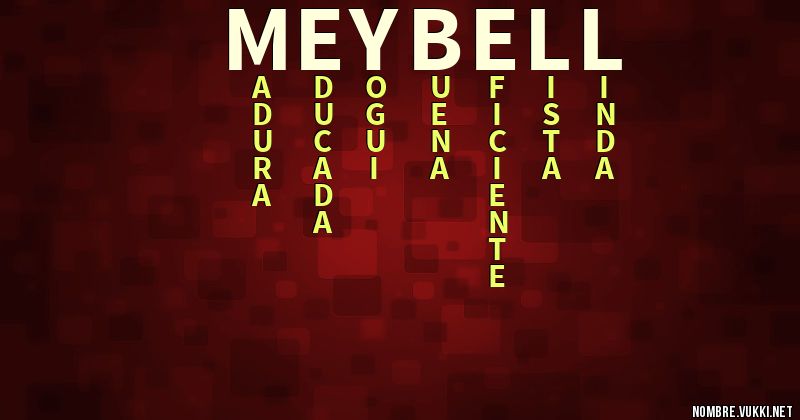 Acróstico meybell