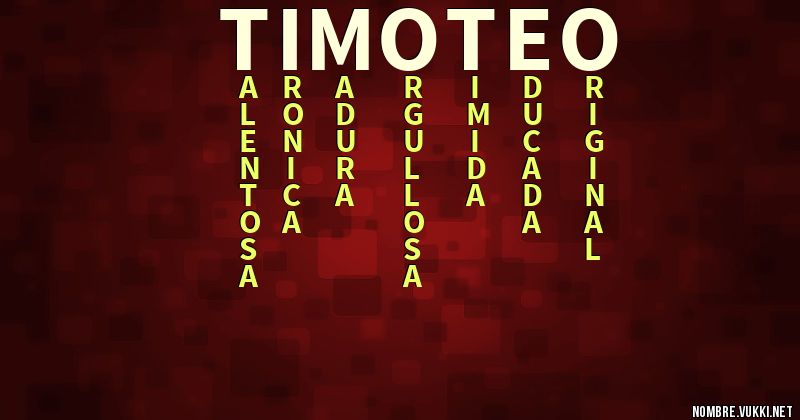 Acróstico timoteo