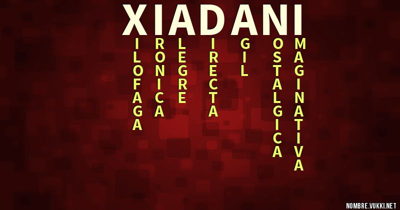 Acróstico xiadani