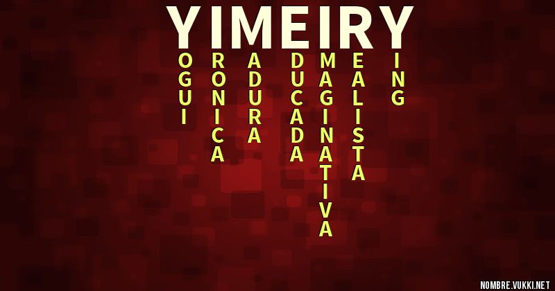 Acróstico yimeiry