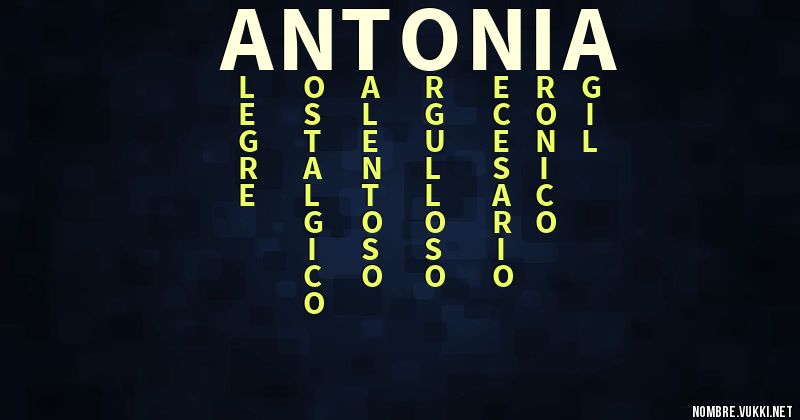 Acróstico antónia