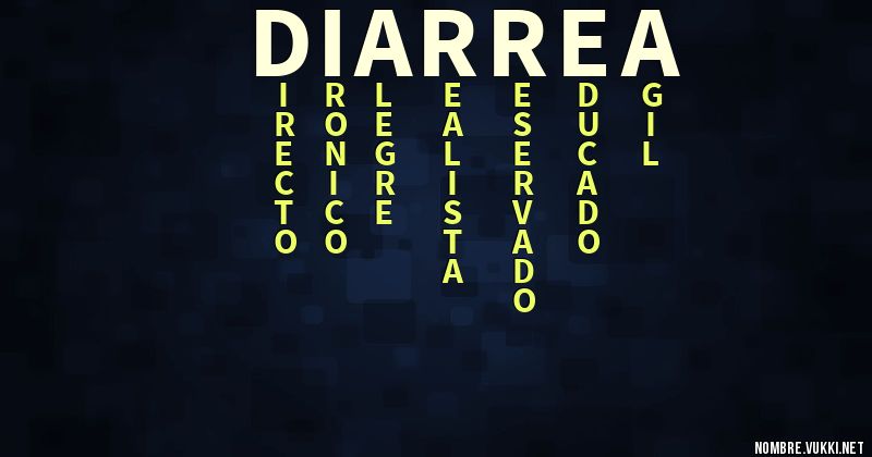 Acróstico diarrea