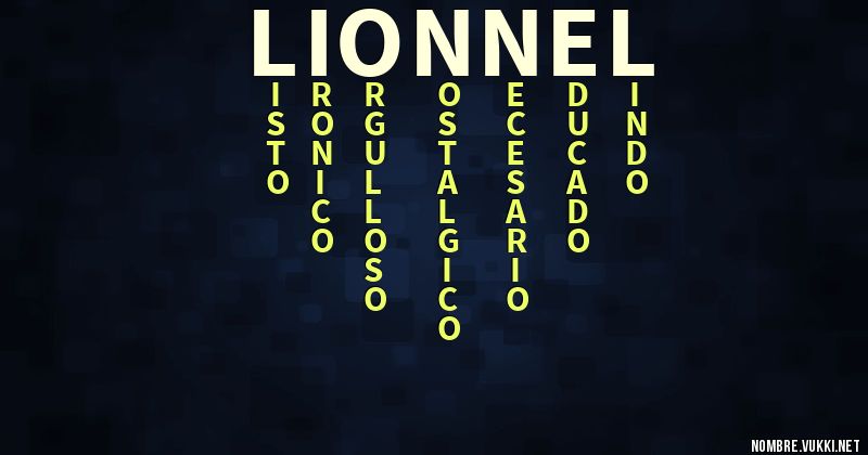 Acróstico lionnel
