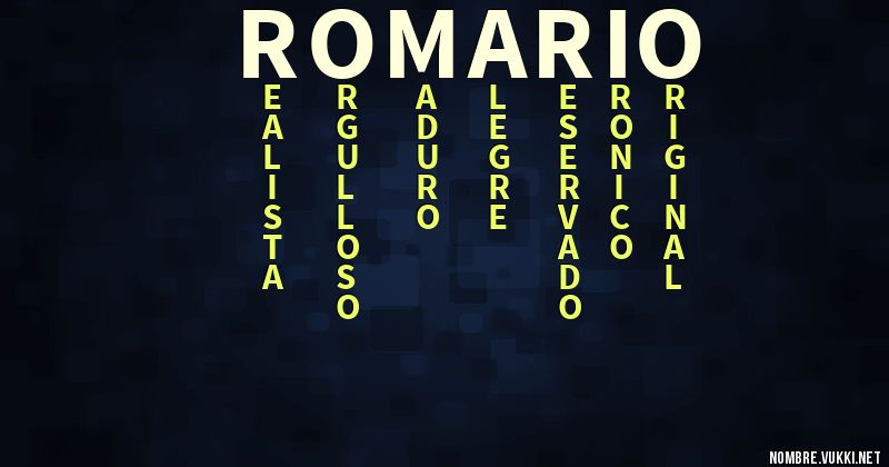 Acróstico romario