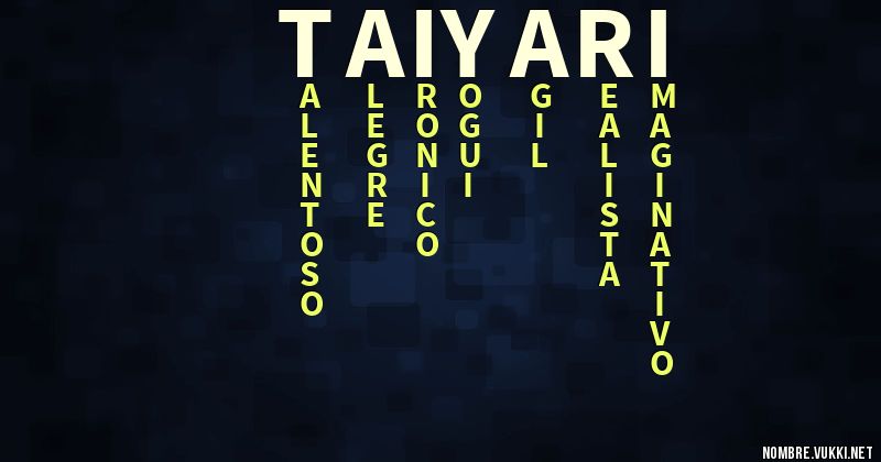 Acróstico taiyari