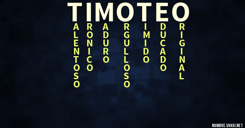 Acróstico timoteo